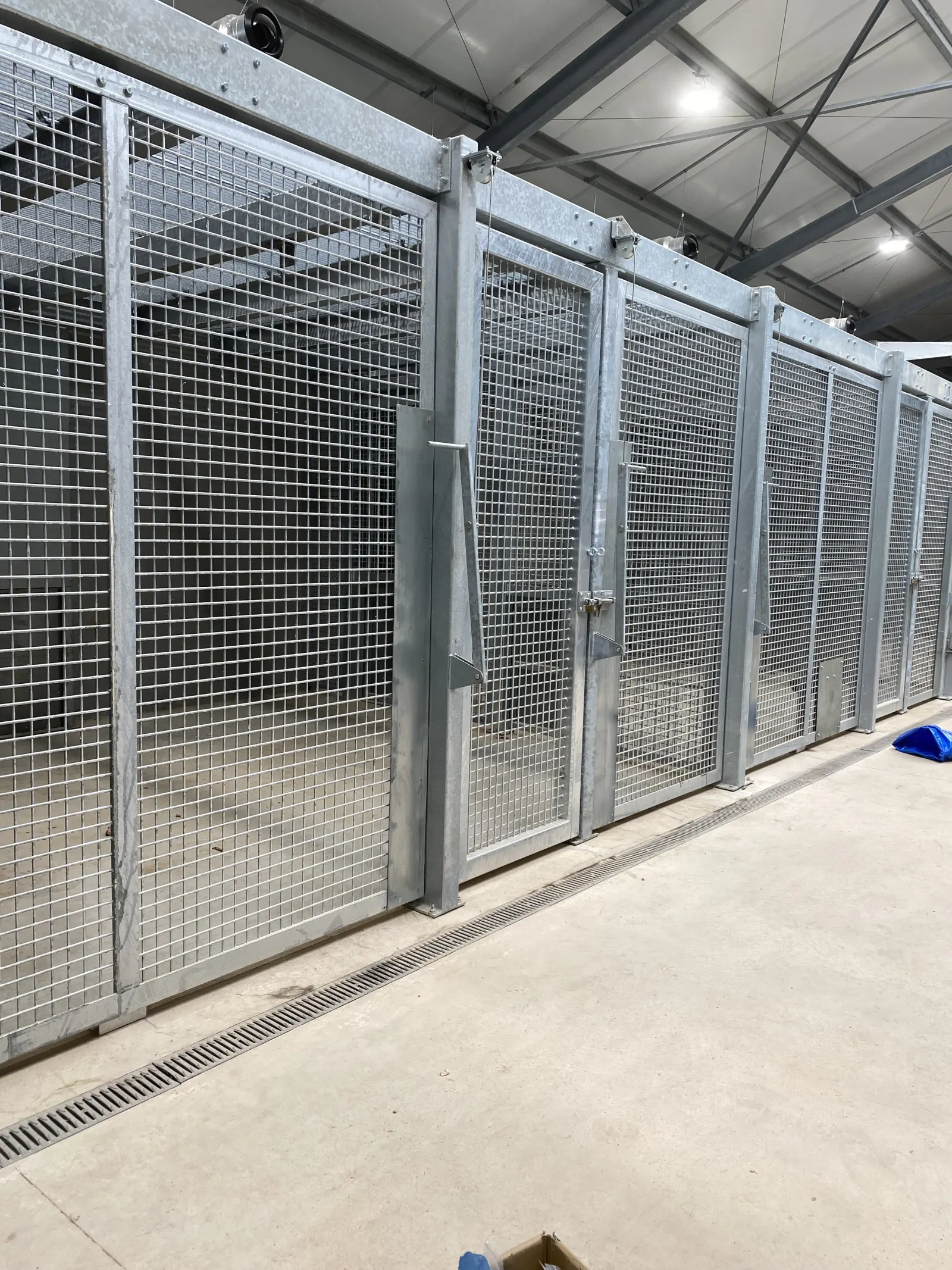 Structure métallique pour enclos de lions réalisée par Design Ferronnerie